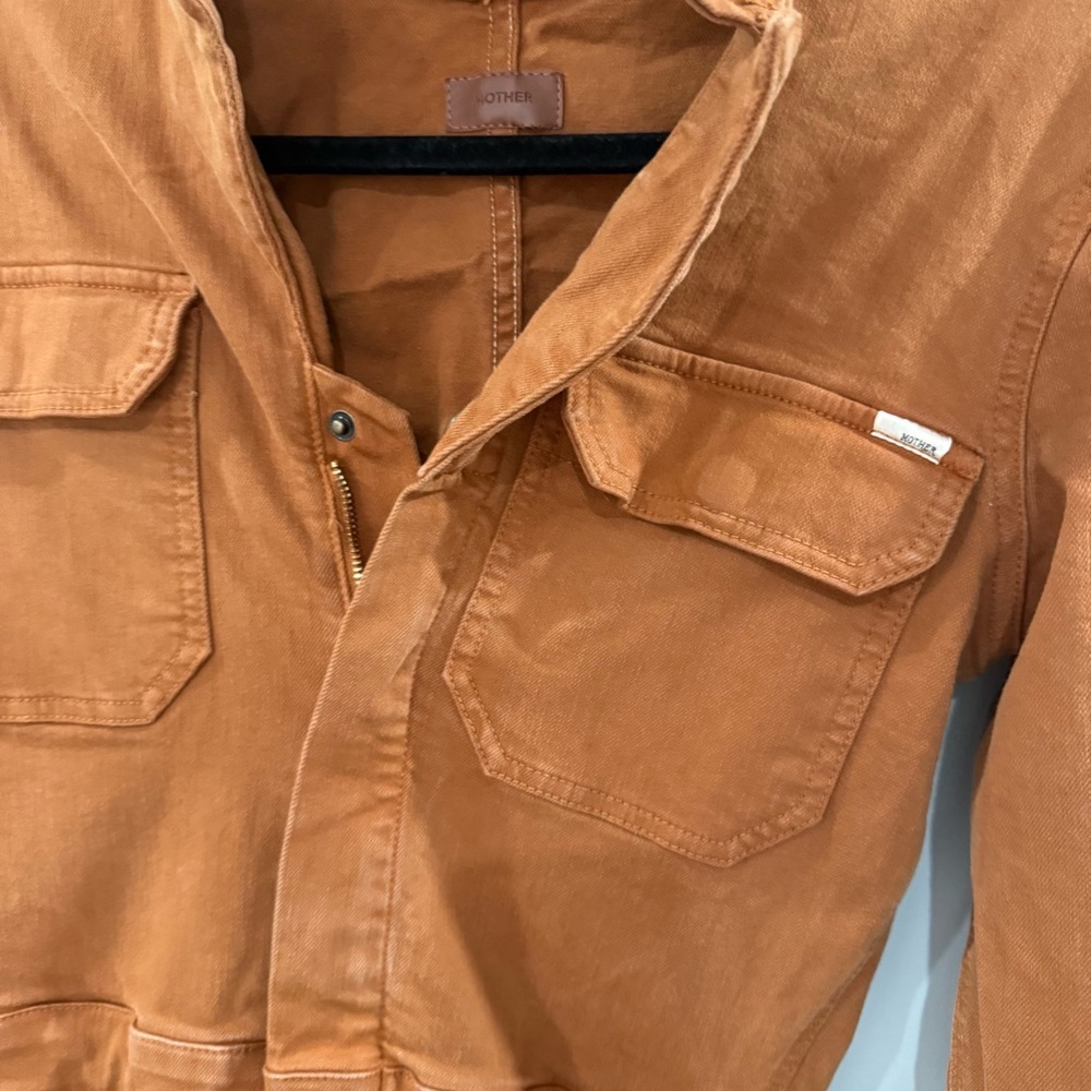 Mother Jumpsuit The Fixer in Brown Denim - Picture 8 of 14